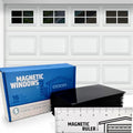 Strong & Glossy Magnetic Garage Door Windows (Size Small) - Looks Like Real Window Panels/Faux Panes - Easy to Align & Will Never Fall (Upgraded Magnets) | Fits 1 Car Garage | 16pcs 3.25"X5.5" - style: 16pcs Magnetic Windows - Small