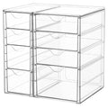 Vtopmart Acrylic Desk Organizer with 8 Drawers for Office, Makeup, Crafts - style: C