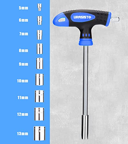 URASISTO 120-pieces Magnetic Screwdrivers Sets Includes Sockets, Slotted, Phillips, Hex, Torx and Precision Screwdriver Set Tools for Men, Repair Home