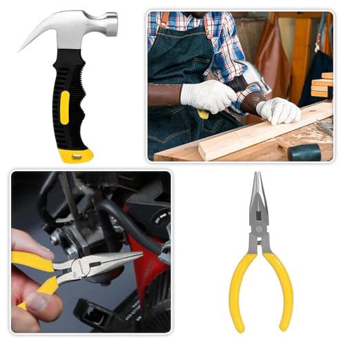 Mini Operation Tool Kit Bulk – Small Emergency Compact Tool Set for Beginners, Home Maintenance, Office & Apartment Use – Adult Men Employee Coworkers Gifts Father's Gifts for Men Tool Party Favors