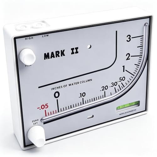 Mark II 25 Liquid Filled Manometer, 3" wc, 3% Accuracy for Pressure Testing