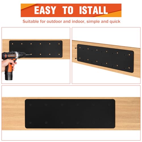 Straight Steel Plate 4PCS,15.7"x5" Mending Plate for Repair Framing - style: I Shape(15.7X5)