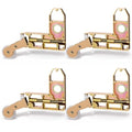 4 Pack Sliding Screen Door Rollers with 1" Diameter Concave
