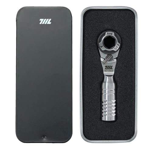 711L Mini Ratchet Wrench TG - One of the World's Smallest 1/4" EDC Ratchet Wrench For Tight Spaces - Stainless Steel - For Double-ended Bits - style: Mini Ratchet TG