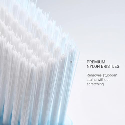 Straw Cleaner Brush, Reusable Metal Handles Straw Cleaner Brush Extra Long for Stanley Mug 40, 30, 20 oz, 10mm Wide for Sippy Cup, Water Bottle and Tubes - color: Clear+Purple