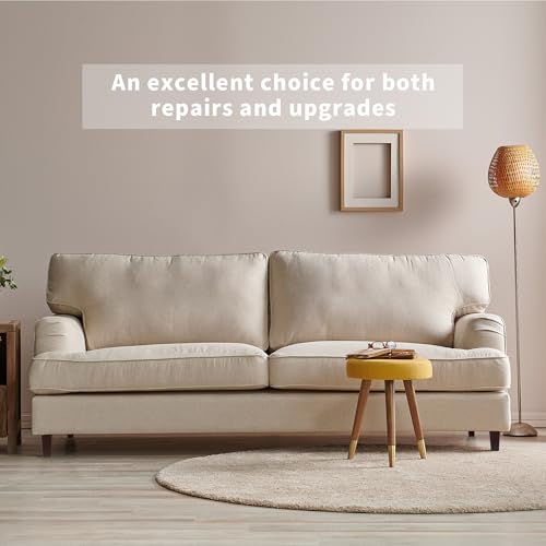 Ruisita Set of 8 Wood Furniture Legs 6 Inch Square Solid Wood Couch Legs Natural Wooden Replacement Legs for Sofa Furniture Armchair, Cabinet, Chair, Footstool, Mid Century Modern Dresser, Brown