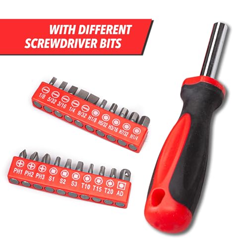 CARTMAN 136-Piece Household Tool Set, Home Repair Kit With Storage Case Box - style: 136 PC