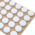 Furniture Felt Pads 3/8" (10mm) Diameter Round 3M Self Adhesive Protects Kitchen Cabinets, Drawers, Desks and Furniture Against Bumps and Scratches 100 Pack - White - color: White 100 Pack
