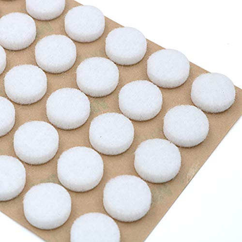 Furniture Felt Pads 3/8" (10mm) Diameter Round 3M Self Adhesive Protects Kitchen Cabinets, Drawers, Desks and Furniture Against Bumps and Scratches 100 Pack - White - color: White 100 Pack