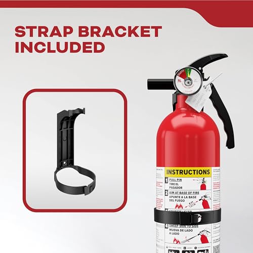 Kidde Basic 110 Fire Extinguisher for Home, 1-A:10-B:C, FA110G, 1 Pack - size: 1 Pack
