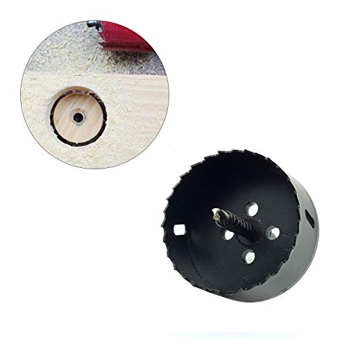 75mm/2.95" Dia Toothed Bi-Metal Hole Saw Drill Bit Saw Drilling Tool - color: black, size: 2-61/64" (75mm)