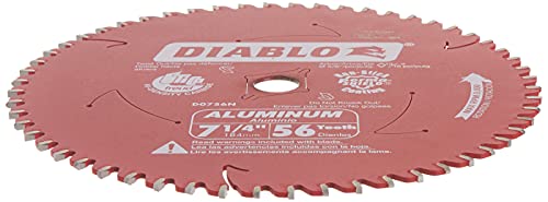 Diablo Saw Blade - 7-1/4" Diameter, 56 TCG Teeth, 5/8" Arbor - size: 7-1/4", style: 56
