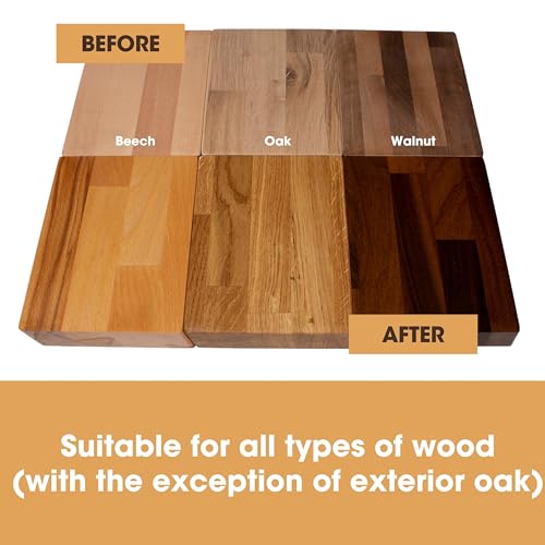 Furniture Clinic Boiled Linseed Oil for Wood 5L / 169 Fl Oz - Premium Oil to Enhance, Seal & Protect the Natural Beauty of Oak, Pine & Other Wood with a Glossy Finish - size: 169 fl oz
