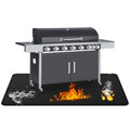 30 x 48inch Grill Mat for Outdoor Grill,Double-Sided Fireproof Grill Pad,Perfect for Outdoor Barbecue Spots,Fireproof, Waterproof, and Oilproof BBQ Protector for Decks and Patios - size: 30*48inch