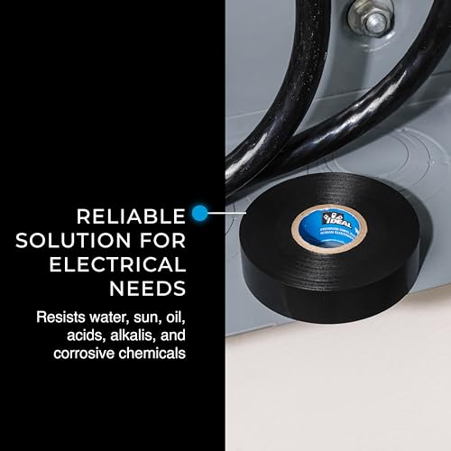 Ideal Industries INC. 46-33 Black 7 Mil Wire Armour UL Listed 3/4 in. Professional Vinyl Black Electrical Tape
