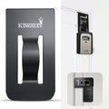 Kingsley KL-180 Over-The-Door Lockbox Bracket – Black Metal Key Lock Box Holder