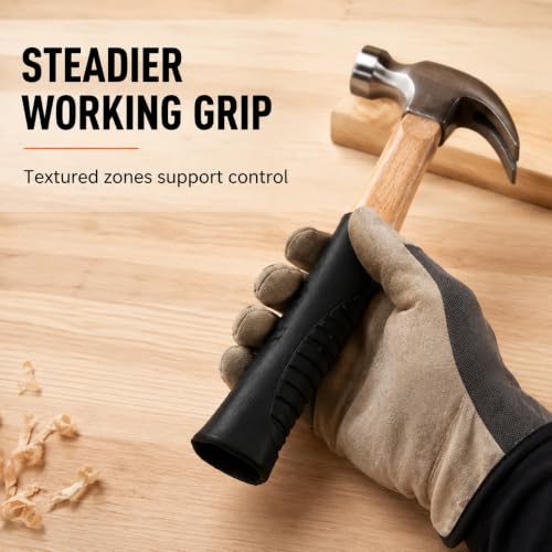 Hammer Handle Covers 2-Pack Plastic Black 25mm Hole Diameter