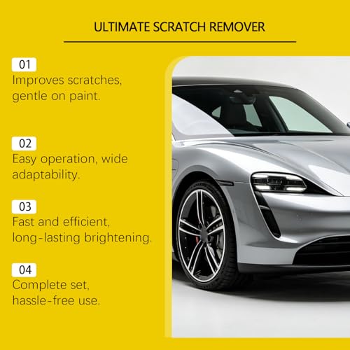 Ultimate Scratch Remover Paste, 3.53 Fl Oz, 2 Pack, Car Deep Scratch Repair Plastic Polish