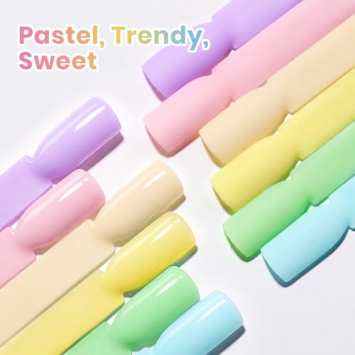 Beetles Pastel Gel Nail Polish, 6 Colors Macaron Pastel Gel Polish Set - color: D - Creme | Candy Land