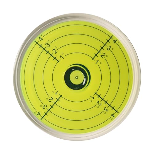 3.15-Inch Magnetic Bullseye Bubble Level for RVs and Machinery