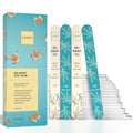 Onsen Secret Japanese Nail File - Professional 20-Pack Nail Files, Double Sided Natural & Acrylic Filers - 120/180 Grit - Disposable, Salon Smooth | Best Onsen File for Shiny Nails - size: 20 Nail Files