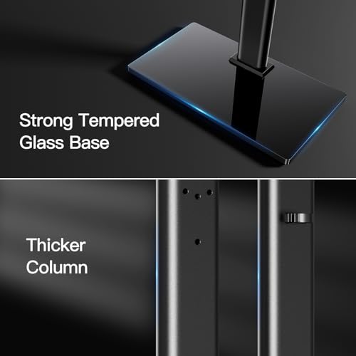 PERLESMITH Universal TV Stand Legs for 24-60 inch TVs to 88lbs with Mount - size: 24-60 Inch with swivel