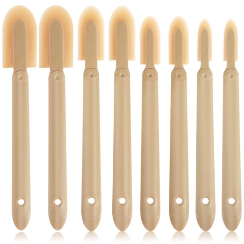 8Pcs Rubber Caulking Tool Set Reusable Caulk Tool Caulking Finishing Tool Grout Sealant Caulk Spatula Set Multifunctional Silicone Sealant Caulking Spatula Tool for Kitchen Bathroom Window /4 Size