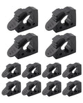 Quick-Release Clamp Mount Rubber Clamp Grip for 1-1/7'' to 1-3/7'' Diameter Tools and Equipment Used on Off-road vehicle, UTV, ATV, Van, Trucks, Boat & Train- 12 Pack - size: 12 Pack