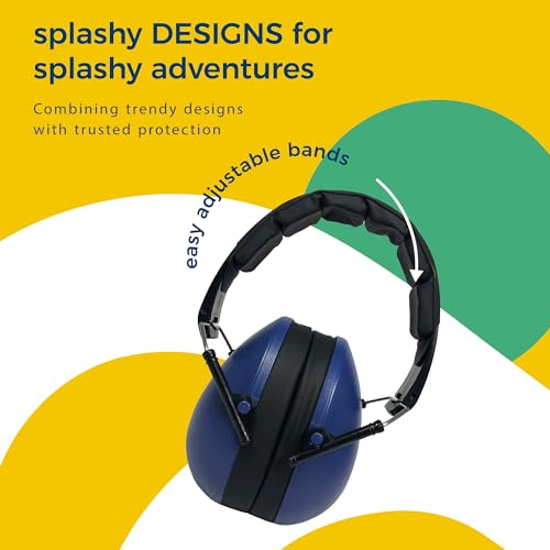 BANZ Kidz Earmuffs 2 Years & Older - Loud Noise Cancelling, Size Adjustable - color: Navy