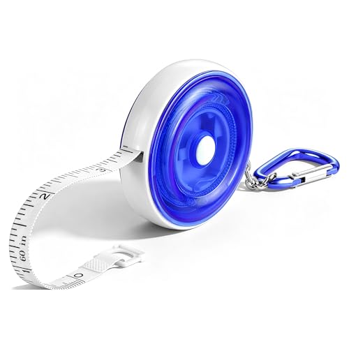 WORKPRO Soft Tape Measure, 60'' Retractable Measuring Tape for Body, Blue - color: Blue