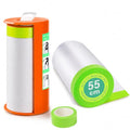 Pre-Taped Masking Film with Dispenser - 22" x 66' Painters Plastic - color: 1 Dispenser 2 Refill 22" x 66'