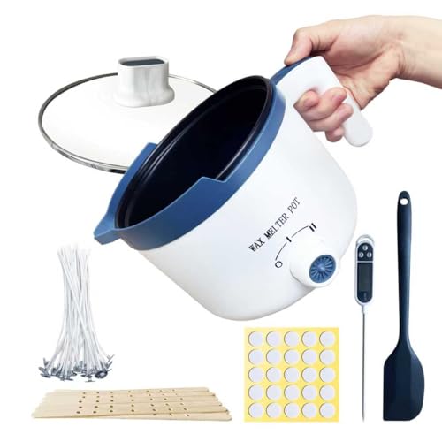 Ksedcon Electric Wax Melting Pot for Candle Making with Pouring Spout - size: wax melting pot kit 6pcs