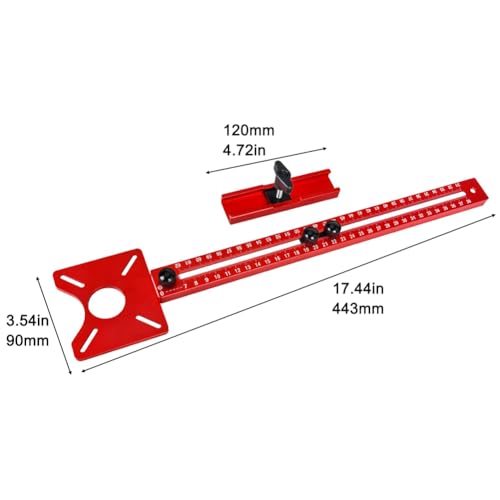 4 in 1 Router Circle Cutting Jig for Cutting Large Circles, Aluminum Alloy