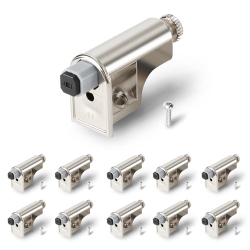 10 Pcs Soft Close Door Dampers, Universal Soft Close Cabinet Door Damper | Fit for Cabinet Doors/Wardrobe/Kitchen/Bookcases Hydraulic Buffer Damper, Noise Reduction & Smooth Closure(Including Screws）