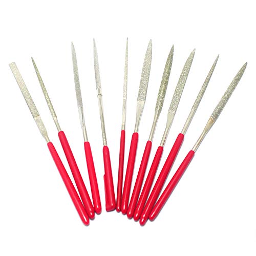 Mini Diamond Needle File Set (10 Piece),2mm x 100mm