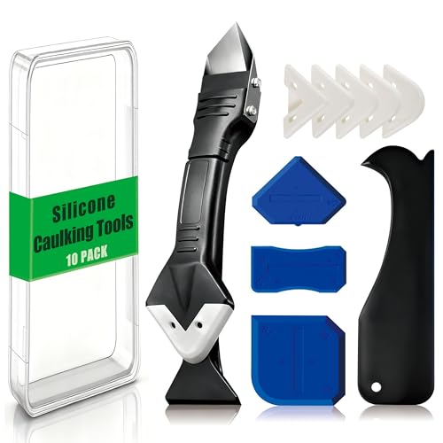 3 in 1 Caulking Tool, Silicone Sealant Finishing Tool, Caulk Remover Kit