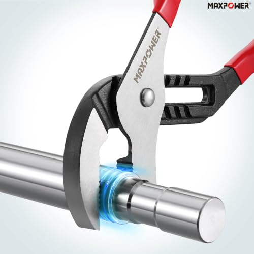 MAXPOWER 8 12 16-inch Groove Joint Pliers, Quick Adjustment Pliers Set - size: 8" 12" 16"