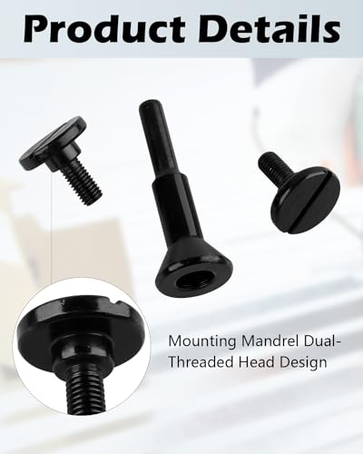4 Pack Cut Off Wheel Mounting Mandrel Holder 3/8" & 1/4" Arbor Hole