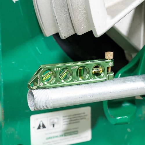 Greenlee L77 Mini Magnetic Bubble Level with Conduit Bending Offset Aid