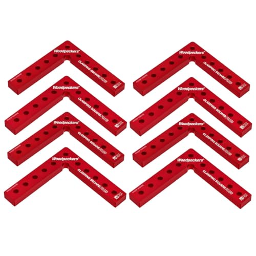 Woodpeckers Clamping Squares Plus, 8 Pack CSP Squares, 6.75 Inch Long Aluminum 90-Degree Corner Clamps for Woodworking, USA Made - style: CSP Squares - 8pk