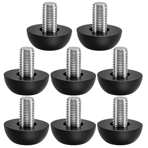8Pcs M8 Thread Adjustable Leveling Feet Kit, 8mm Stainless Steel Construction with 1.25mm Thread, Outdoor Furniture Leveling Solution - color: 8pcs