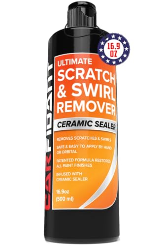 Carfidant Scratch & Swirl Remover - Polishing, Rubbing & Buffing Compound for Car Paint Repair - Restores Shine & Enhances Gloss, 16.9 fl oz - style: Scratch Remover 16oz
