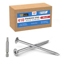 #8 x 2 Stainless Steel Deck Screws, 150Pcs 410 Grade Stainless Steel - size: #8 × 2"