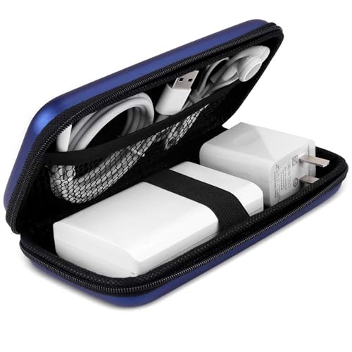 iMangoo Travel Essential Electronics Organizer Charger Case Carrying Pouch - color: Blue, size: Small