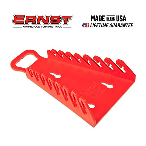 Ernst Manufacturing 5146-Red Gripper Reverse Wrench Organizer, 8 Tool, Red - color: Red, size: 8 Tool, style: Reverse