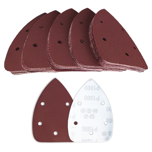 60 Pcs 1000 Grit Mouse Sandpaper, Aluminum Oxide Mouse Sanding Pads - size: 1000 Grit