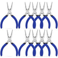 5 Inch Needle Nose Pliers Small Jewelry Pliers Tool 10 Pack - size: 10 Pack