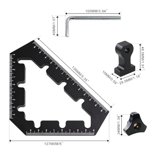CNQLIS Corner Clamps for Woodworking Tools 45 and 90 Degree Clamps Aluminum Alloy Positioning Squares Right Angle Clamps Clamping Squares for Picture Frame Box Cabinets Drawersfor Frame Cabinet