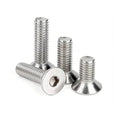 20Pcs 1/4"-20x1 Flat Head Socket Cap Bolts Screws,304 Stainless Steel 18-8, Allen Hex Drive, Bright Finish,Fully Threaded by DYFOL (1/4"-20x1in 20pcs) - size: 1/4"-20×1