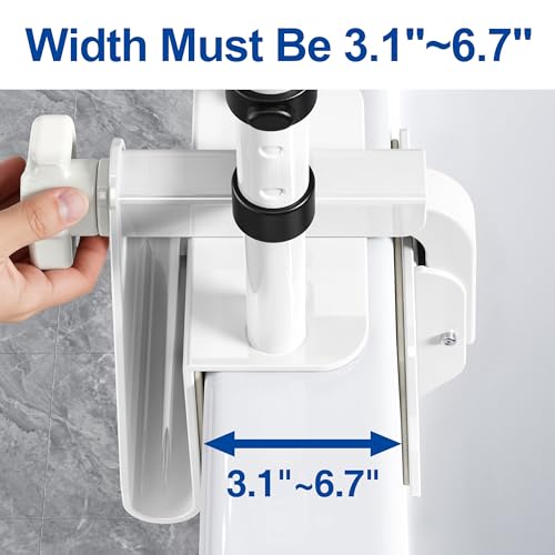 Adjustable Bathtub Safety Rail with Double Grip
